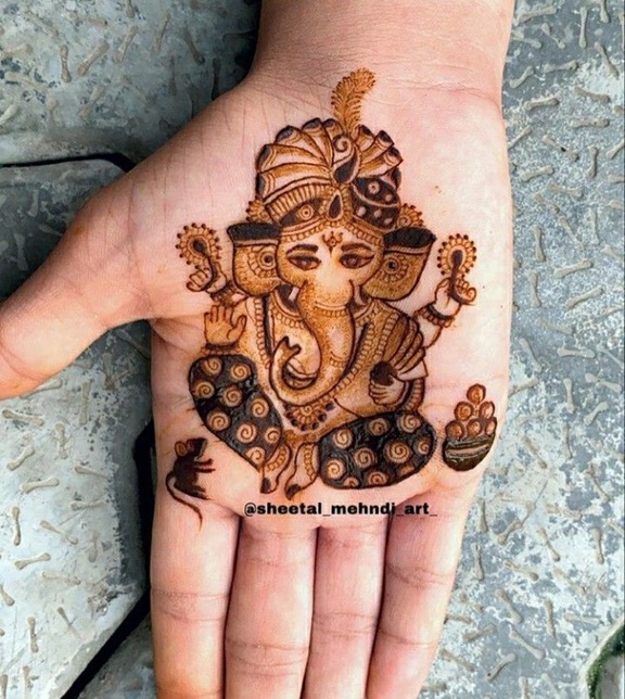 Top 10+ Ganesh Mehndi Design Ideas 10 ganesh mehndi design ganesh mehndi design ganesh mehndi design