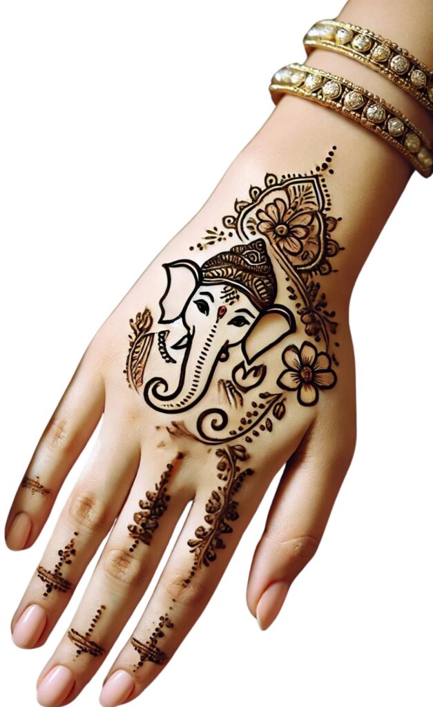 Top 10+ Ganesh Mehndi Design Ideas 3 ganesh mehndi design ganesh mehndi design ganesh mehndi design