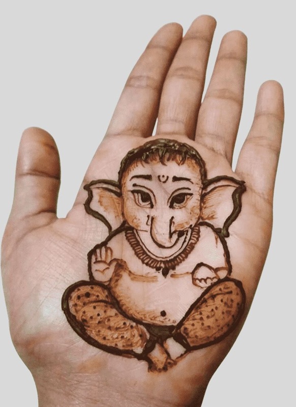 Top 10+ Ganesh Mehndi Design Ideas 9 ganesh mehndi design ganesh mehndi design ganesh mehndi design