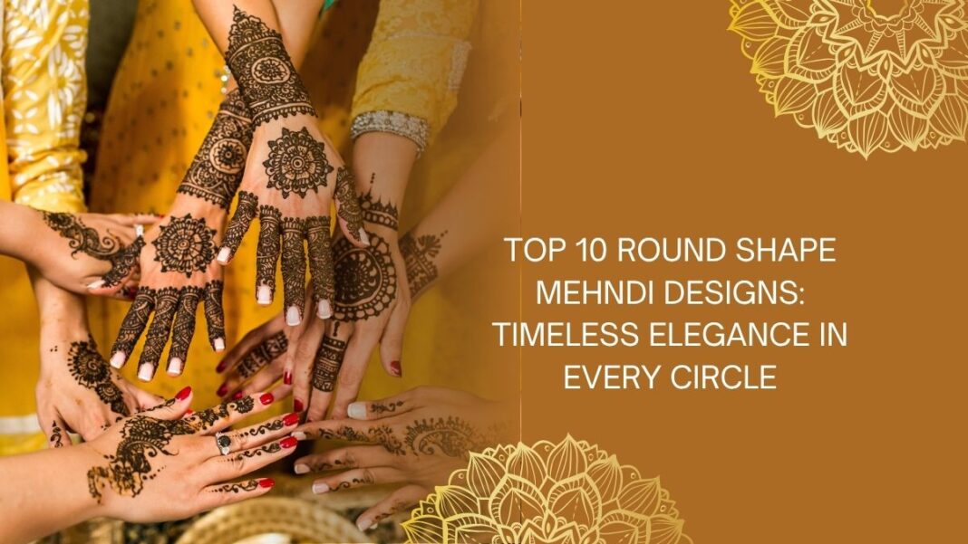 round shape mehndi design