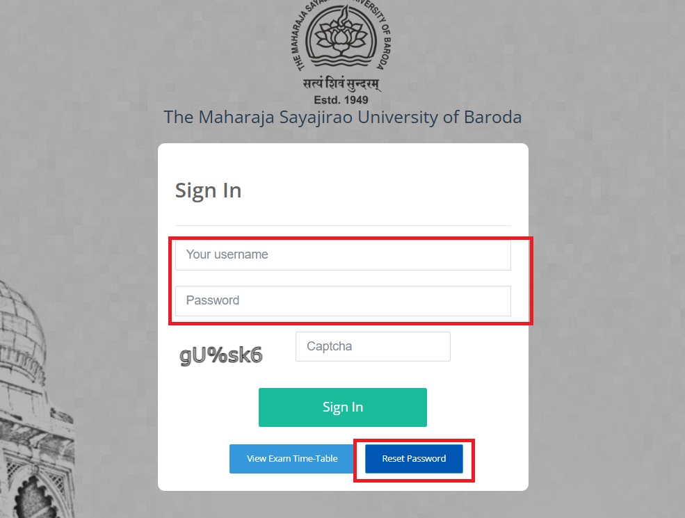 msu vidyarthi login