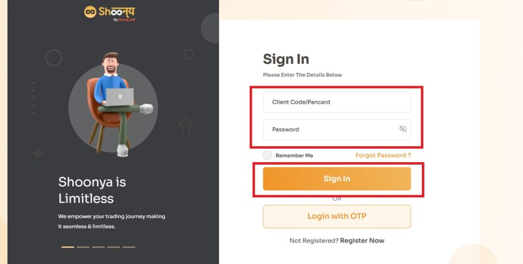 shoonya login